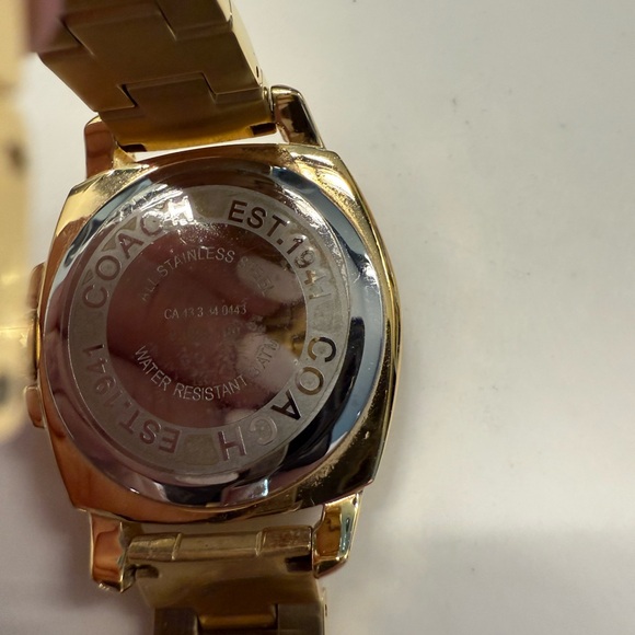 Coach Gold-Tone Chronograph Watch